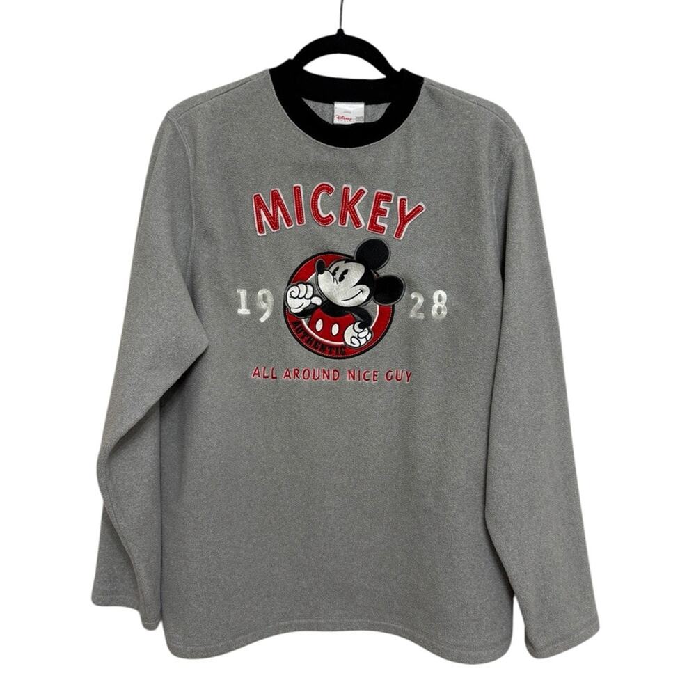 Vintage 90s Disney Store Mickey Mouse Fleece Crewneck - Size S